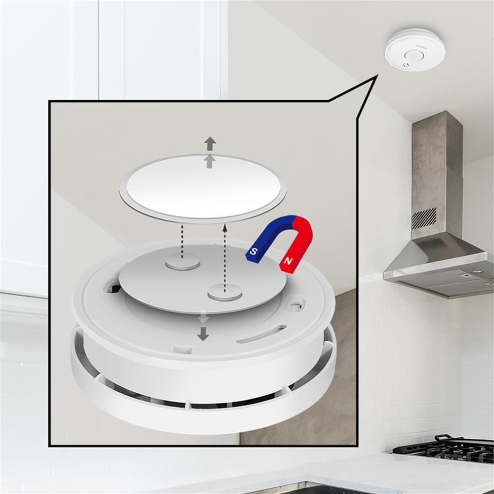 LogiLink Rauchmelder Befestigungsset Ø4 cm – Magnetische Montage ohne Bohren