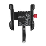 LogiLink Smartphone Fahrradhalterung, 360 degree, straight, aluminum, black/red