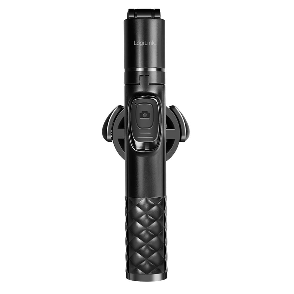 LogiLink Magnetischer Selfie-Stick, Bluetooth 5.0, MagSafe-kompatibel, 86 cm, Schwarz