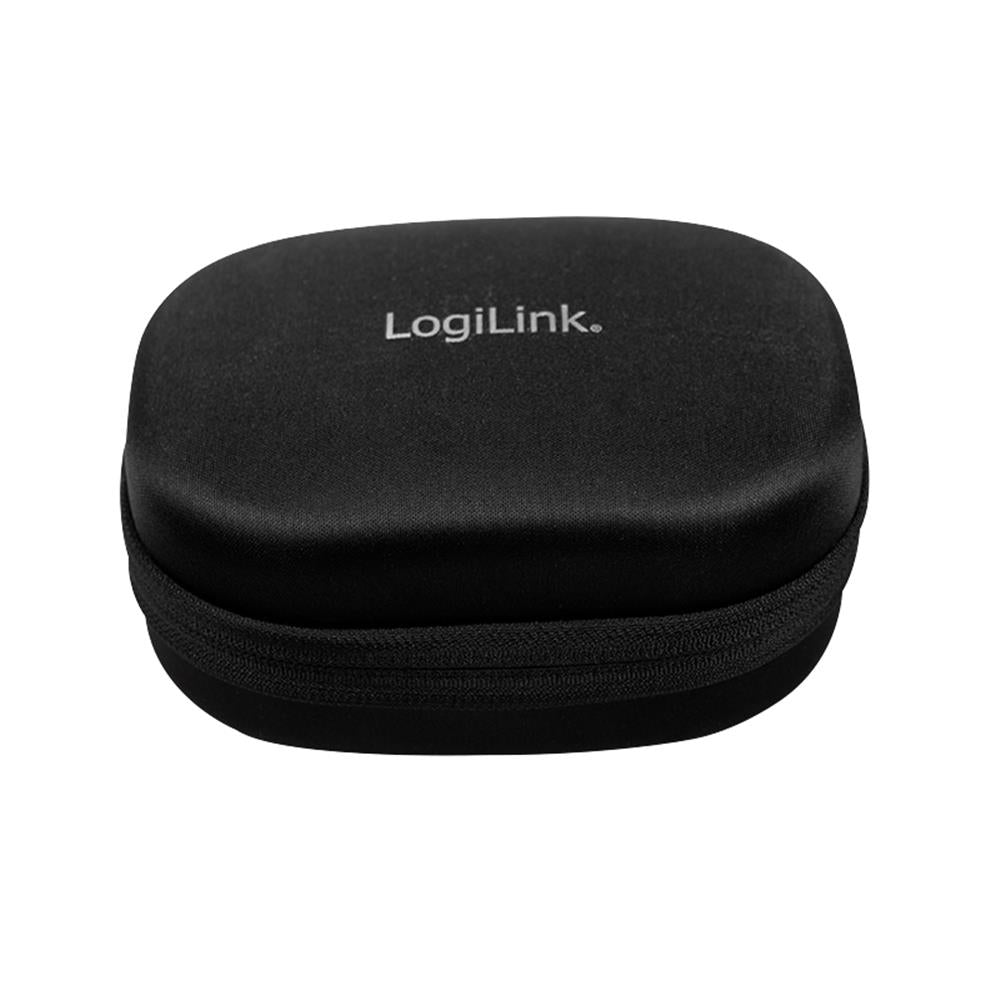 LogiLink Bluetooth Active-Noise-Cancelling-Headset, Schwarz