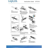LogiLink Feldkonfektionierbarer Stecker, Cat.6A, geschirmt, PrimeLine