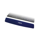 LogiLink Tastatur Gel Handballenauflage in Blau, 400x65mm, rutschfestes und ergonomisch Design