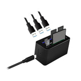 LogiLink USB 3.2 Gen 1 Mini-Dockingstation 8-Port schwarz Kartenleser Cardreader