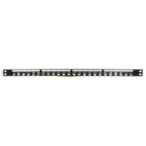 LogiLink 19" Patchpanel für 24 Keystone Module 0,5 HE schwarz unbestückt