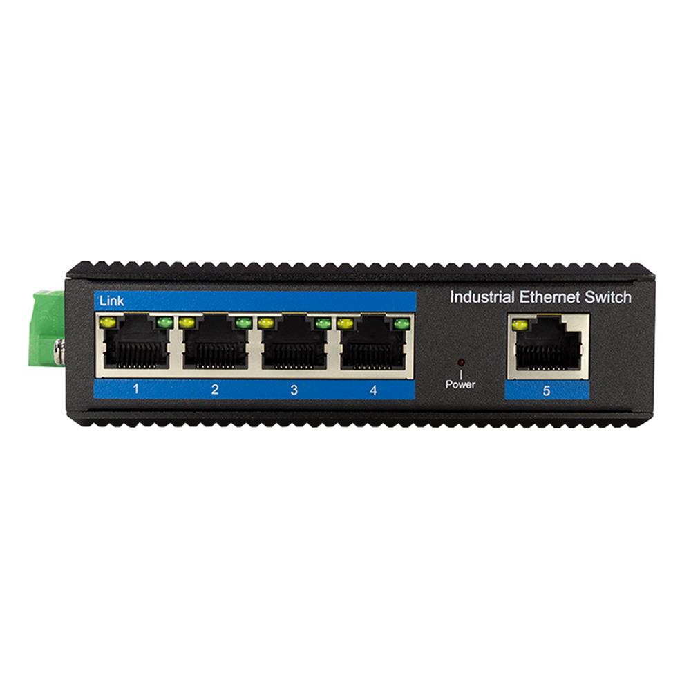 LogiLink Industrie Gigabit Ethernet PoE-Switch, 5-Port, 10/100/1000 Mbit/s