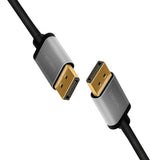 LogiLink DisplayPort-Kabel, DP/M zu DP/M, 4K/60 Hz, Alu, schwarz/grau, 5 m