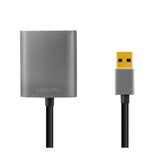 LogiLink USB 3.0-Adapter USB-A/M zu HDMI-A/F, 1080p, schwarz, 0,15 m