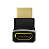 LogiLink HDMI-Adapter, A/M zu A/F 270° gewinkelt, 8K/60 Hz, schwarz/grau