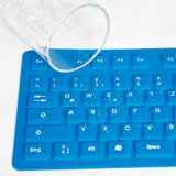 LogiLink Tastatur Flexibel Wasserfest USB PS/2 blau