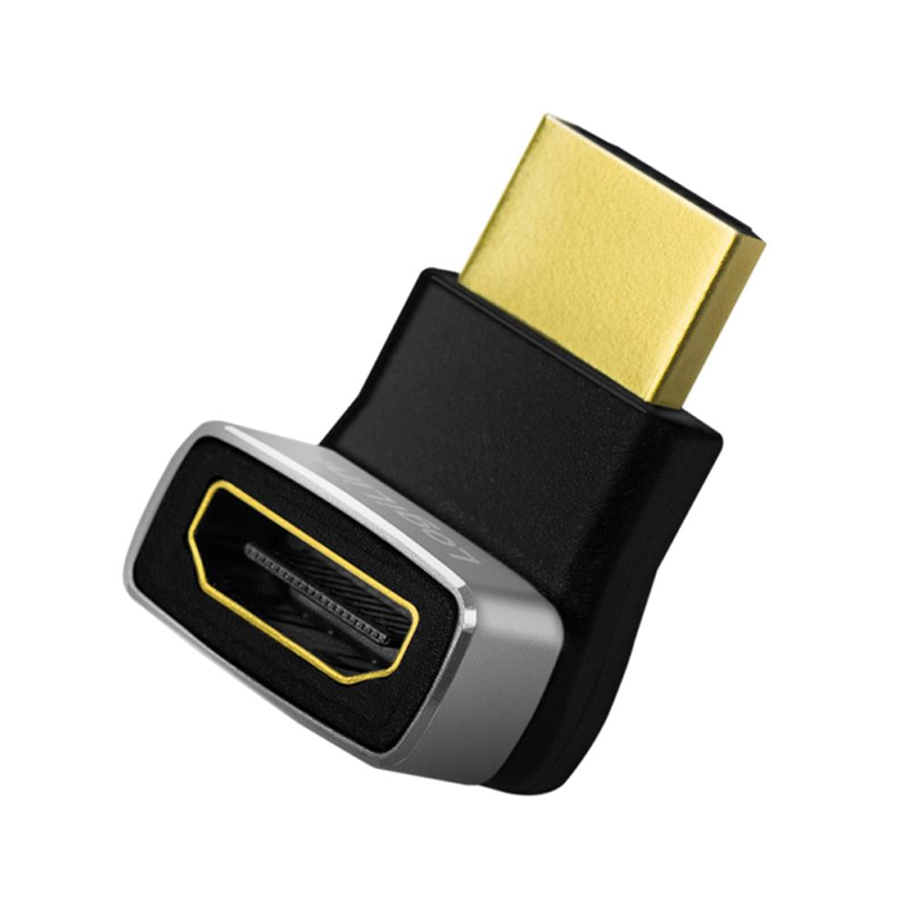 LogiLink HDMI-Adapter, A/M zu A/F 270° gewinkelt, 8K/60 Hz, schwarz/grau