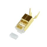 LogiLink RJ45-Modularstecker, Cat.8.1/Cat.6A, geschirmt, vergoldet, 10 Stück