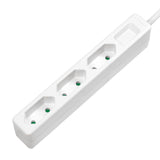 LogiLink Steckdosenleiste 3-fach mit 3x Eurobuchse, schmal, 1,5m, Weiß