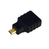 LogiLink HDMI-Adapter, Micro-D/M zu A/F, 4K/30 Hz, schwarz