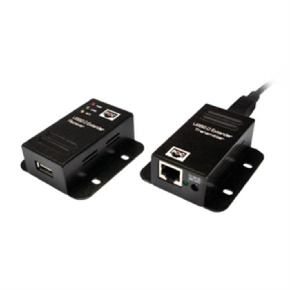 LogiLink USB 2.0 Cat.5 Extender, 50m, Kabelschnittstellen-/adapter in Schwarz