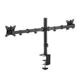 LogiLink Monitorhalterung, 2-fach, 17-32", Armlänge: je 376 mm, Aluminium