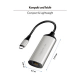 LogiLink USB-C zu RJ45 5G Ethernet Adapter – Aluminium, 5 Gbit/s, Full Duplex