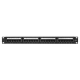 LogiLink Cat.6 Patchpanel 24-Port UTP, 180° Anschluss, EconLine