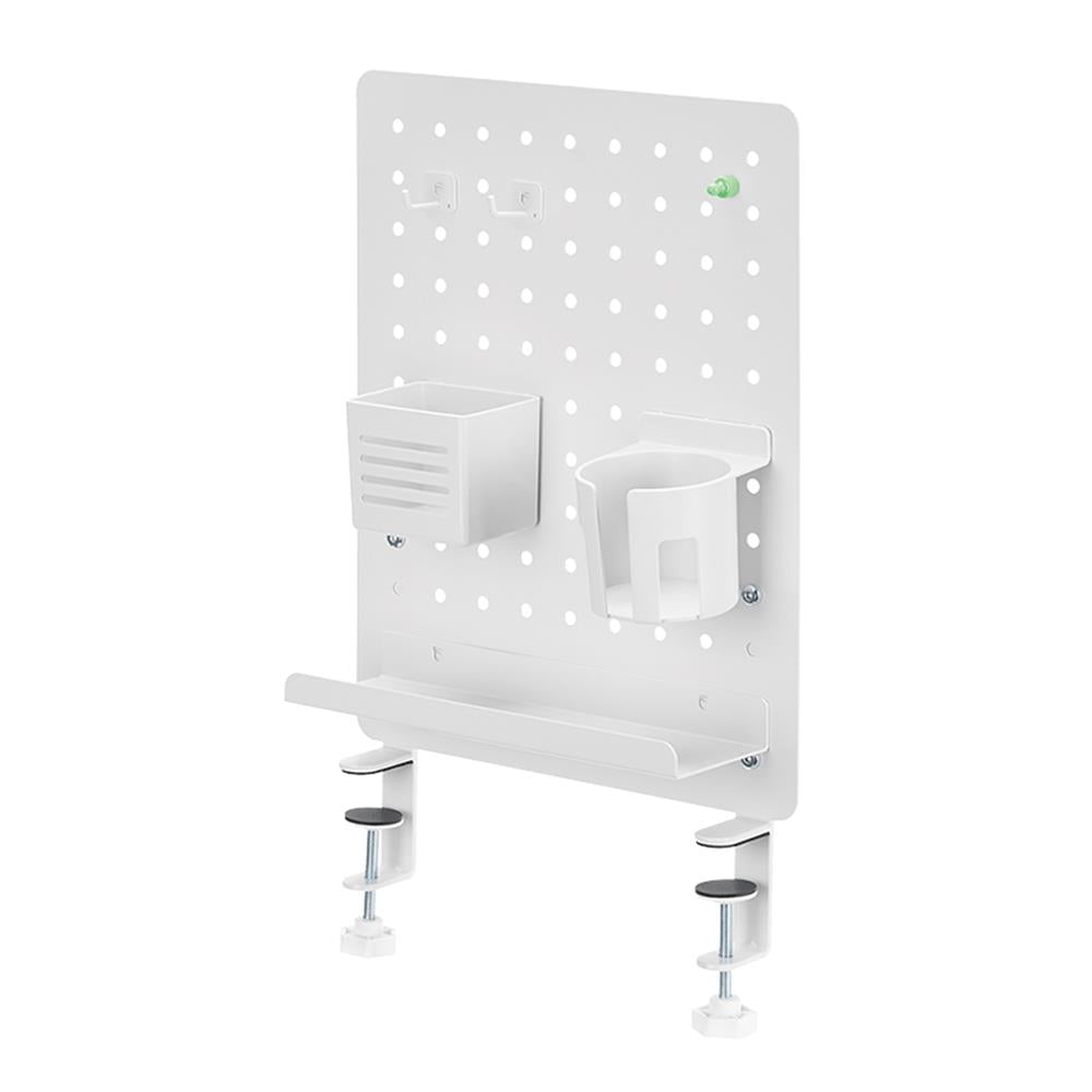 LogiLink Lochplatten-Organizer, Klemmmontage, Weiß, 42×47,7×9,9 cm