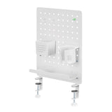 LogiLink Lochplatten-Organizer, Klemmmontage, Weiß, 42×47,7×9,9 cm