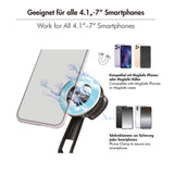 LogiLink Magnetischer Selfie-Stick, Bluetooth 5.0, MagSafe-kompatibel, 86 cm, Schwarz