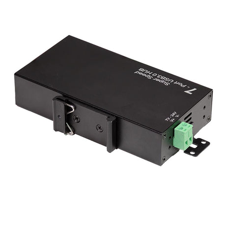 LogiLink USB 3.0 Industrie-Hub, 7 Ports, 5 Gbit/s, 10 W, Schwarz