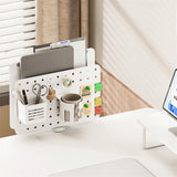 LogiLink Lochplatten-Organizer, Klemmmontage, Weiß, 36,2×15,8×44,5 cm