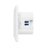 LogiLink Unterputz-Steckdose mit 2x USB-C, 25 W PD, weiß