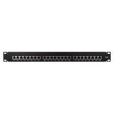 LogiLink Patchpanel 19 Zoll Einbau Kat.6 STP 24 Ports, schwarz