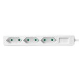 LogiLink Steckdosenleiste 3-fach mit 3x Eurobuchse, schmal, 1,5m, Weiß