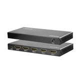 LogiLink HDMI-Switch 4x1-Port, 4K/60 Hz, HDCP, HDR, CEC, RC Schwarz