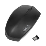 LogiLink Ergonomische Funk & Bluetooth Maus, 2,4 GHz, 1200 dpi, Schwarz