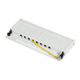 LogiLink Mini Patchpanel Cat.6A mit 8 Ports geschirmt, Desktop, 0,5 HE, lichtgrau