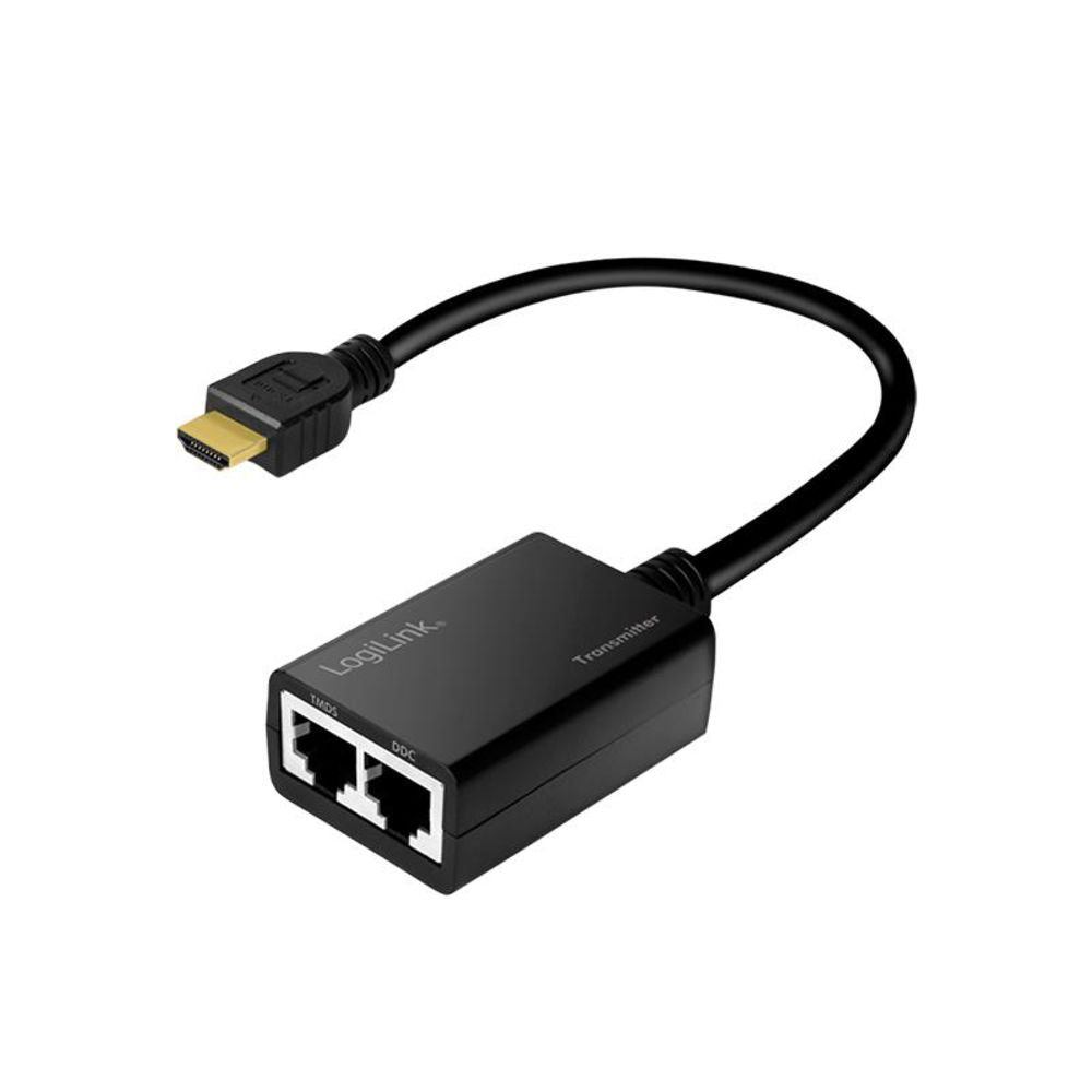 LogiLink HDMI-Extender-Set über LAN 30 m 1080p/60 Hz Pigtail 0,3 m