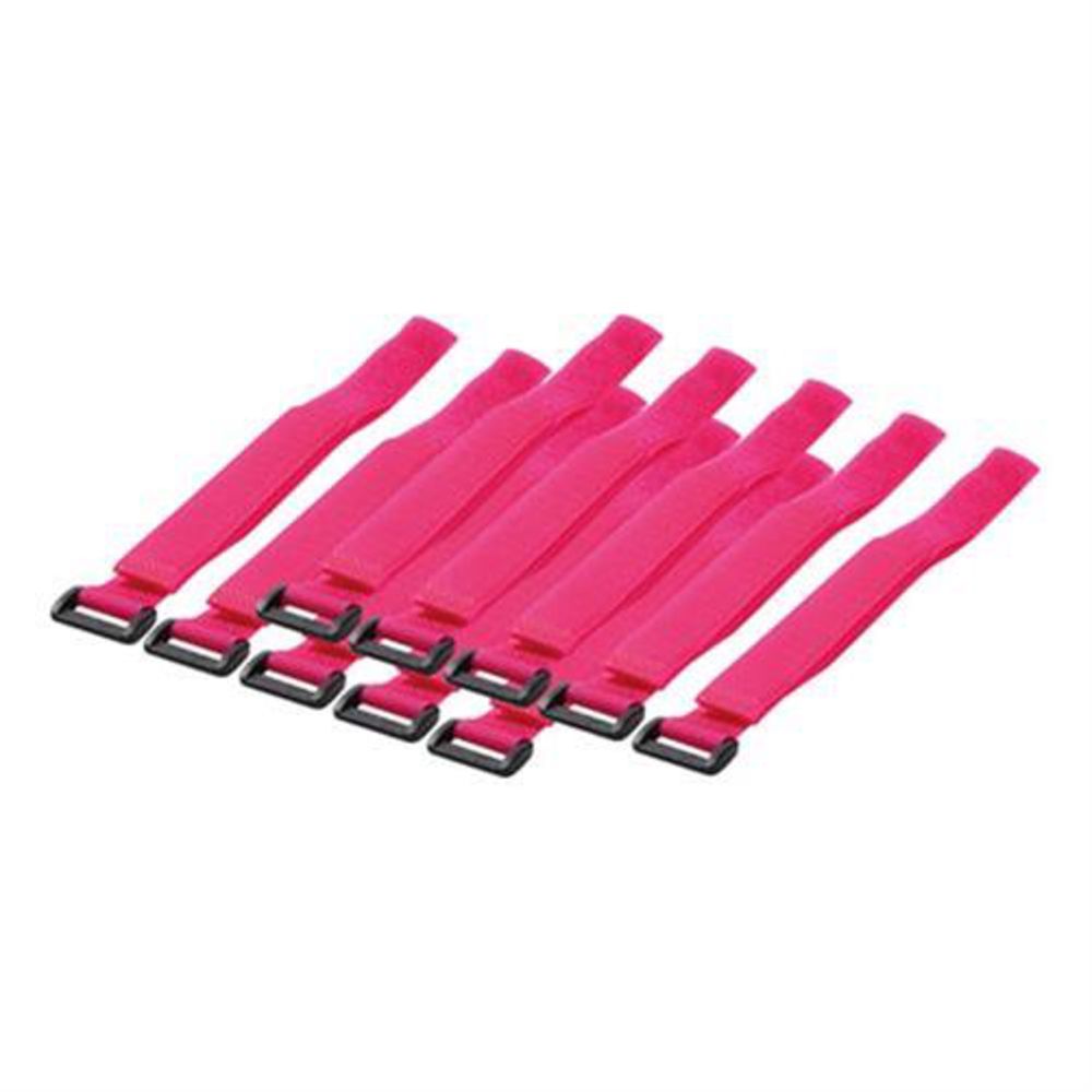 LogiLink Kabelbinder mit Klettverschluss Pink