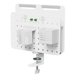 LogiLink Lochplatten-Organizer, Klemmmontage, Weiß, 36,2×15,8×44,5 cm