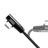 LogiLink USB 2.0 Anschlusskabel USB Typ A zu USB Typ C abgewinkelt schwarz 1m