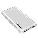 LogiLink Powerbank 10.000 mAh, 2× USB-A & 1× USB-C, Schnellladen, Weiß
