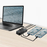 LogiLink USB 3.2 Gen1 Hub, 4 Ports mit Ein-/Aus-Schalter, Schwarz